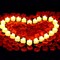 2000 Pieces Artificial Rose Petals with 24 Pieces LED Tea Lights Candles, Romantic Decorations Special Night Set